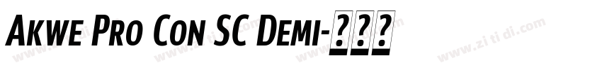 Akwe Pro Con SC Demi字体转换